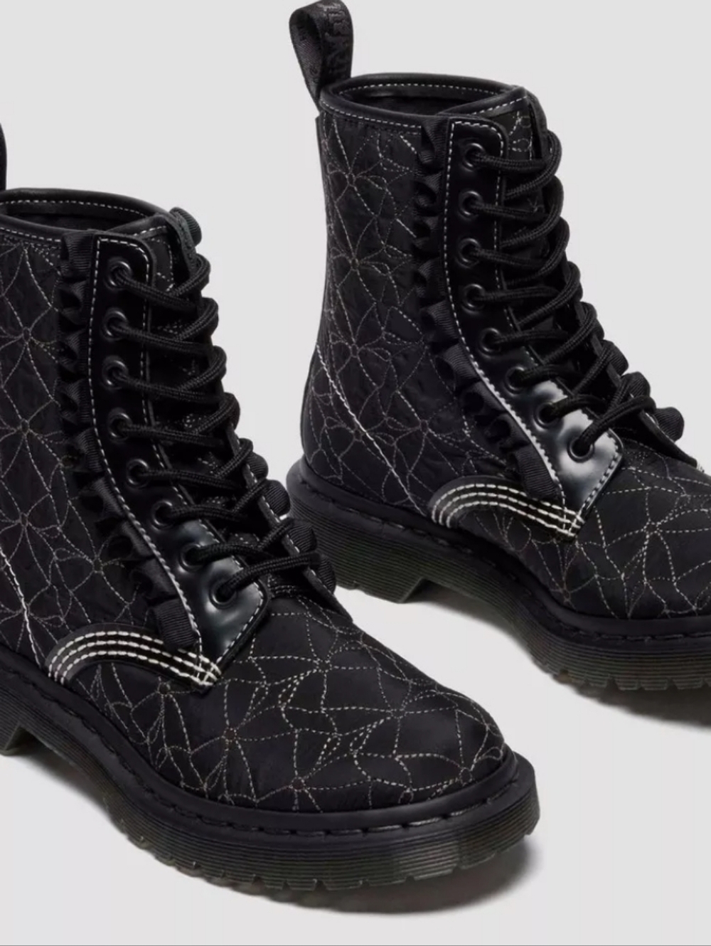Dr. Martens 1460 Frill Leather Lace-Up Boots